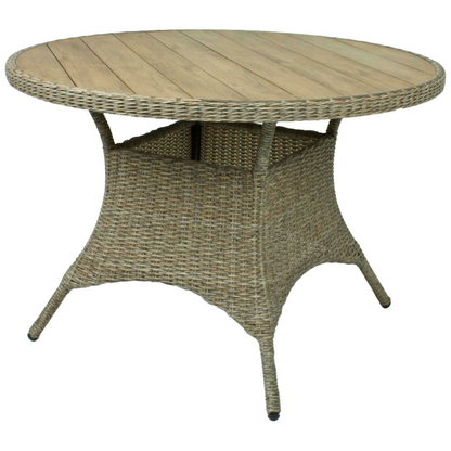 Artikelbild 2 für Garden Pleasure Gartentisch BASTIA braun rund Ø100 x Ø100 x 73,0 cm, Artikelnummer 310357