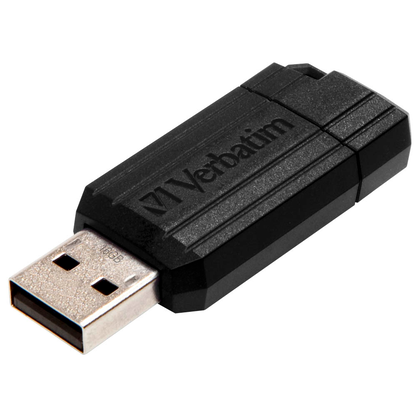 Artikelbild 2 für verbatim USB-Stick PinStripe schwarz 16 GB, 1 St., Artikelnummer 424663