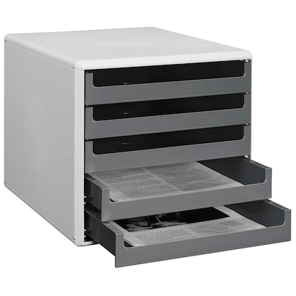Artikelbild für M&M Schubladenbox dunkelgrau 30050910, DIN A4 mit 5 Schubladen, 1 St., Artikelnummer 350165