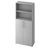 Artikelbild 1 für HAMMERBACHER Regalschrank Altus, V4770/5/5/BM lichtgrau 80,0 x 34,6 x 188,0 cm, 1 St., Artikelnummer 212076