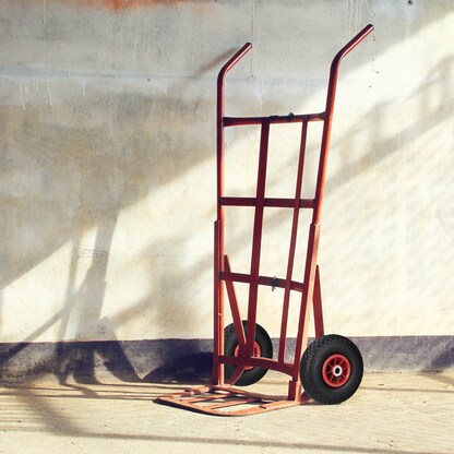 Artikelbild 5 für relaxdays Sackkarrenräder luftbereift schwarz, rot Kunststoff Felgen, Achse 2,0 cm, Artikelnummer 452427