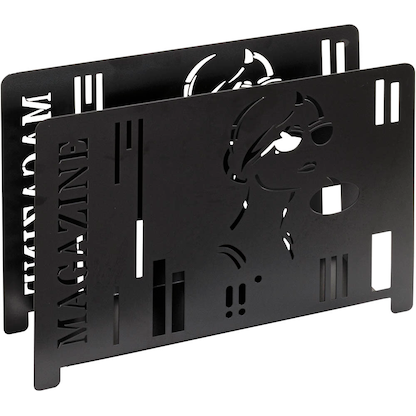 Artikelbild 3 für HAKU Möbel Zeitungsständer 25567 schwarz Metall, DIN A4 quer, Artikelnummer 852259