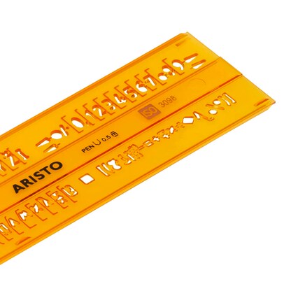 Artikelbild 3 für ARISTO Zeichenschablone gelb, Artikelnummer 144087