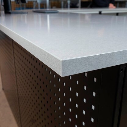 Artikelbild 8 für SCHULTE Thekenmodul MULTIplus Eckmodul mit Arbeitsplatte, schwarz, lichtgrau 80,6 x 78,0 x 103,5 cm, Artikelnummer 167009