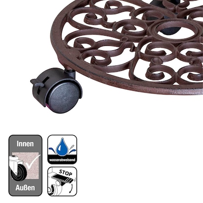 Artikelbild 6 für WAGNER® design yourself Pflanzenroller ANTIK GH 0925 Metall, Ø 29,0 cm dunkelbraun rund, 1 St., Artikelnummer 419998