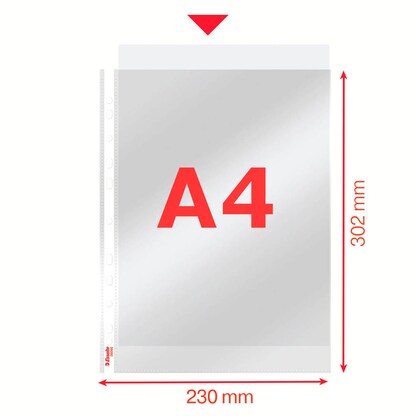 Artikelbild 5 für Esselte Prospekthüllen Standard DIN A4 transparent glasklar 0,05 mm, 100 St., Artikelnummer 431738