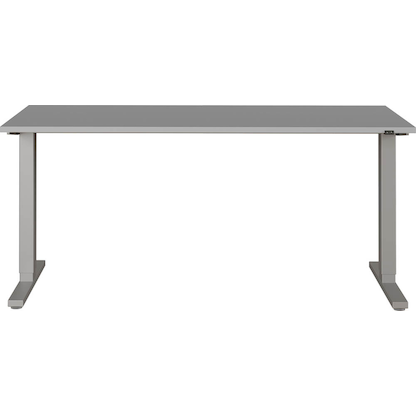 Artikelbild 9 für GERMANIA Agenda Office Schreibtisch lichtgrau rechteckig, T-Fuß-Gestell silber 160,0 x 80,0 cm, Artikelnummer 121883