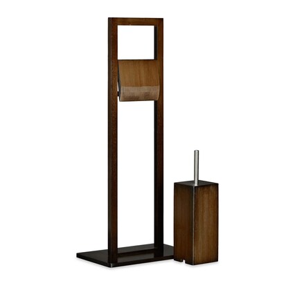 Artikelbild 3 für relaxdays WC-Garnitur braun Holz, 1 St., Artikelnummer 361107