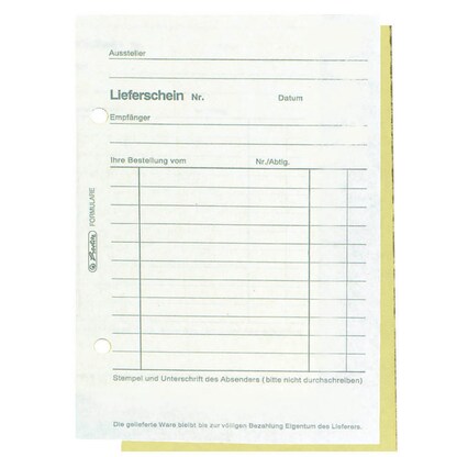 Artikelbild 3 für herlitz Lieferschein mit Empfangsschein Formularbuch 202, 1 St., Artikelnummer 402224
