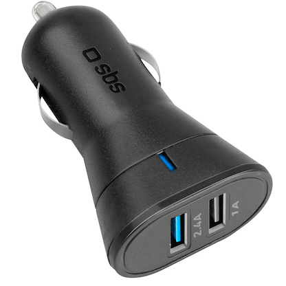 Artikelbild für sbs Kfz-Ladeadapter schwarz, 12 Watt, Artikelnummer 208243