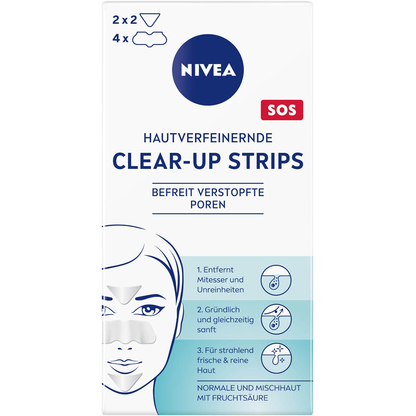 Artikelbild für NIVEA HAUTVERFEINERNDE CLEAR-UP STRIPS Mitesserpflaster 6 St., Artikelnummer 577389