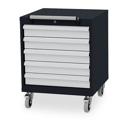 Artikelbild für Simplaflex® Systemeinrichter C-Line Werkstattwagen grau 5 Schubladen, Artikelnummer 683769