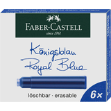 Artikelbild 1 für FABER-CASTELL Tintenpatronen für Füller 185506 königsblau, 6 St., Artikelnummer 158044