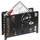 Artikelbild 1 für HAKU Möbel Zeitungsständer 25567 schwarz Metall, DIN A4 quer, Artikelnummer 852259