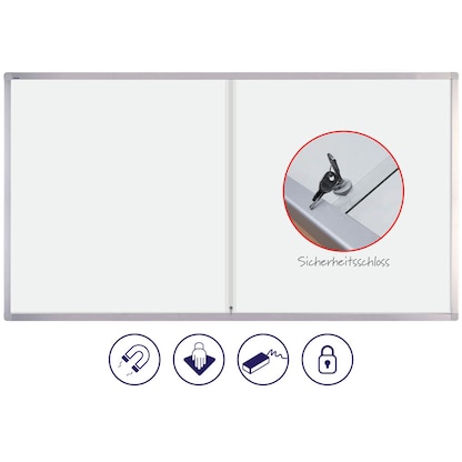 Artikelbild 6 für FRANKEN Schaukasten PRO silber 21x DIN A4 161,5 x 4,6 x 99,0 cm, 1 St., Artikelnummer 534875