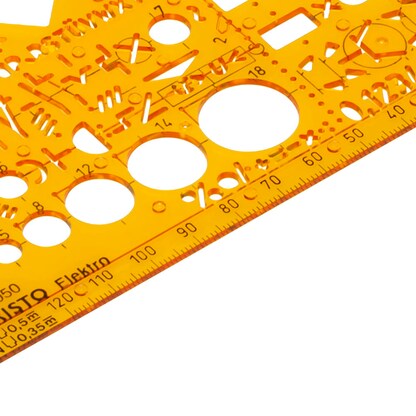 Artikelbild 4 für ARISTO Zeichenschablone gelb, Artikelnummer 144119