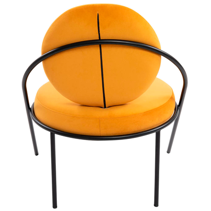 Artikelbild 5 für meet powered by PAPERFLOW Sessel SATURNE safran schwarz Stoff 70,0 x 73,0 x 88,0 cm, 2 St., Artikelnummer 230746