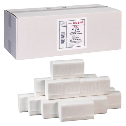Artikelbild für FRIPA Papierhandtücher 4052106 Comfort Zick-Zack-Falzung 2-lagig 2.250 Tücher, Artikelnummer 532487
