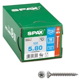 Artikelbild 1 für SPAX® Universalschrauben T20 Senkkopf BLANK A2 1197000500803 5 mm x 80 mm, 100 St., Artikelnummer 745028
