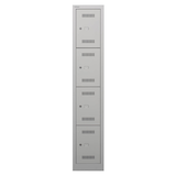 Artikelbild 1 für BISLEY Schließfachschrank MonoBloc ML03S4 lichtgrau ML03S4645, 4 Schließfächer 32,2 x 50,0 x 170,0 cm, Artikelnummer 571188