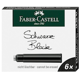Artikelbild 1 für FABER-CASTELL Tintenpatronen für Füller 185507 schwarz, 6 St., Artikelnummer 158057