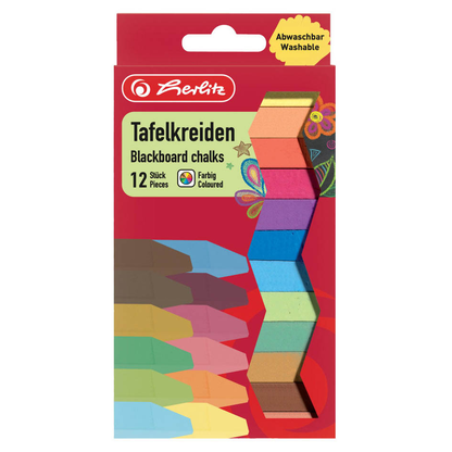 Artikelbild für herlitz Kreide farbsortiert 12 St., Artikelnummer 240743
