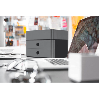 Artikelbild 3 für HAN Schubladenbox Smart Box plus ALLISON granite grey 1100-19D, DIN A5 mit 3 Schubladen, 1 St., Artikelnummer 668432