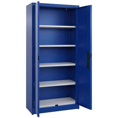 Artikelbild für CP Stahlschrank C 2000 Acurado 092600-000 S10000 enzianblau 4 Fachböden 93,0 x 40,0 x 195,0 cm, aufgebaut, 1 St., Artikelnummer 360097