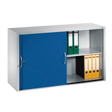 Artikelbild 1 für CP Aufsatz-Schiebetürenschrank C 2000 Acurado, 2045-00 S10088 lichtgrau, enzianblau 1 Fachboden 120,0 x 40,0 x 79,0 cm, Artikelnummer 414789