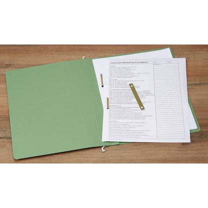 Artikelbild 3 für bene Hängehefter Vetro Mobil Karton moosgrün DIN A4 1x kaufmännische Heftung, 50 St., Artikelnummer 433557