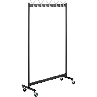 Artikelbild für HAKU Möbel Rollgarderobe 20593 schwarz Metall 18 Haken 103,0 x 174,0 cm, Artikelnummer 136897