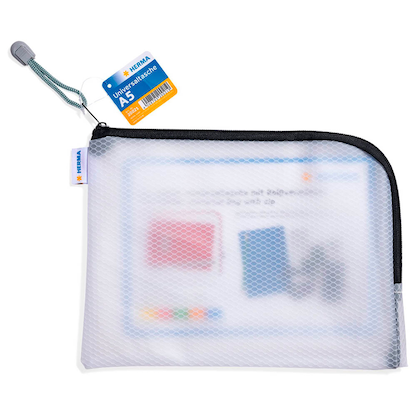 Artikelbild 6 für HERMA Reißverschlussbeutel DIN A5 transparent/schwarz, 1 St., Artikelnummer 650618