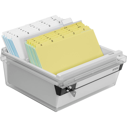 Artikelbild 6 für HAN Karteikasten DIN A5 für 800 Karteikarten lichtgrau mit Deckel, Artikelnummer 694059