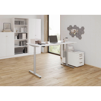 Artikelbild 5 für HAMMERBACHER Kabelführung 130,0 cm silber, Artikelnummer 743077