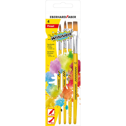 Artikelbild 3 für EBERHARD FABER Pinsel-Set Größe 4, 6, 8, 12, 4-teilig, Artikelnummer 274318