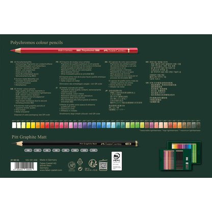 Artikelbild 4 für FABER-CASTELL Polychromos & Pitt Graphite Matt Malset farbsortiert, 50 St., Artikelnummer 443497