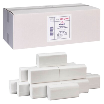 Artikelbild für FRIPA Papierhandtücher 4052104 Comfort Interfold-Falzung 2-lagig 1.860 Tücher, Artikelnummer 532637
