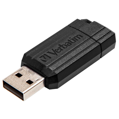 Artikelbild 2 für verbatim USB-Stick PinStripe schwarz 64 GB, 1 St., Artikelnummer 837989