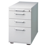 Artikelbild 1 für HAMMERBACHER Solid Standcontainer lichtgrau 4 Auszüge Kunststoff-Relinggriff silber 42,8 x 80,0 x 72,0 - 76,0 cm, Artikelnummer 984476