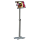 Artikelbild 1 für update displays Infoständer silber DIN A4 25,0 - 33,0 x 42,0 x 86,5 - 125,0 cm, 1 St., Artikelnummer 287969