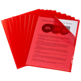 Artikelbild 1 für LEITZ Sichthüllen 4000 DIN A4 rot genarbt 0,13 mm, 100 St., Artikelnummer 944488