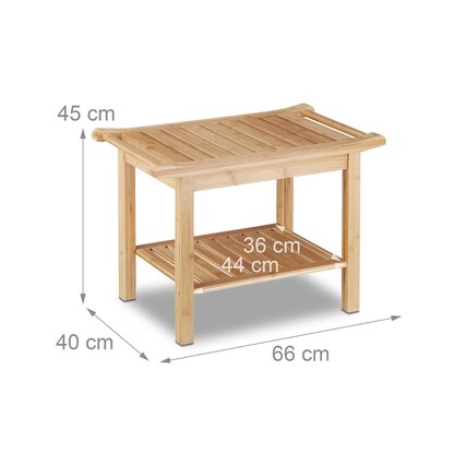 Artikelbild 2 für relaxdays Sitzbank 10020949_0 braun Holz 66,0 cm, Artikelnummer 372757
