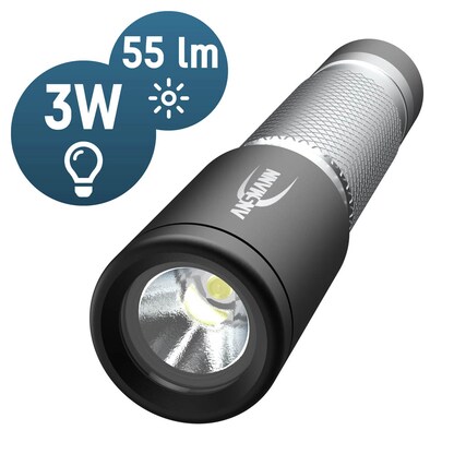 Artikelbild 2 für ANSMANN Daily Use 50B LED Taschenlampe silber, 55 Lumen, 1 St., Artikelnummer 847414