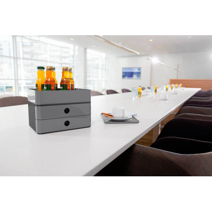 Artikelbild 4 für HAN Schubladenbox Smart Box plus ALLISON granite grey 1100-19D, DIN A5 mit 3 Schubladen, 1 St., Artikelnummer 668432