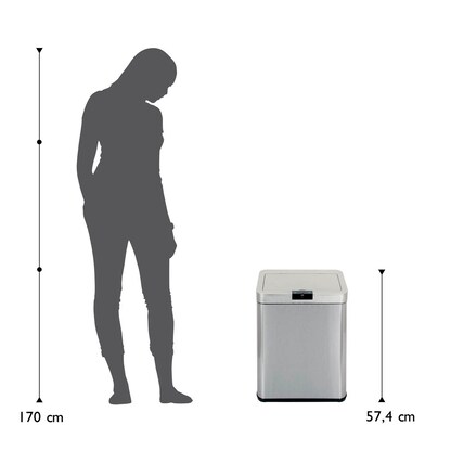 Artikelbild 3 für Echtwerk Sensor Mülleimer 48,0 l edelstahl, 1 St., Artikelnummer 639079