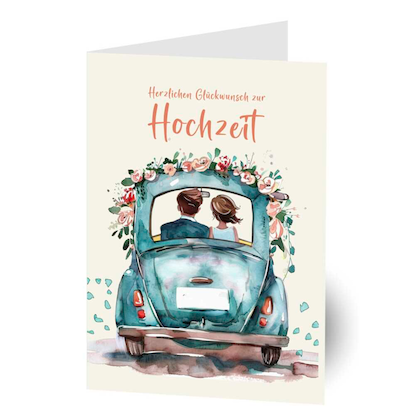 Artikelbild für LUMA Glückwunschkarte Hochzeit LU DINA4 14 DIN A4, 1 St., Artikelnummer 818736