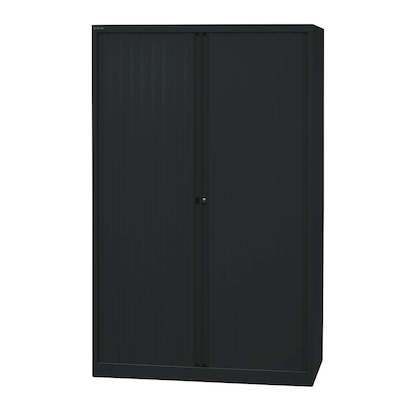 Artikelbild 5 für BISLEY Rollladenschrank schwarz 4 Fachböden 120,0 x 43,0 x 198,0 cm, Artikelnummer 924258