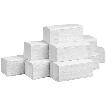 Artikelbild für büroplus Papierhandtücher V2-3200-RC75-BP Zick-Zack-Falzung 2-lagig 3.200 Tücher, Artikelnummer 318307