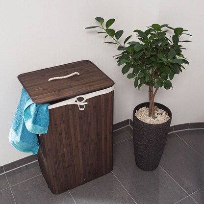 Artikelbild 3 für relaxdays Wäschekorb braun, 1 St., Artikelnummer 393104