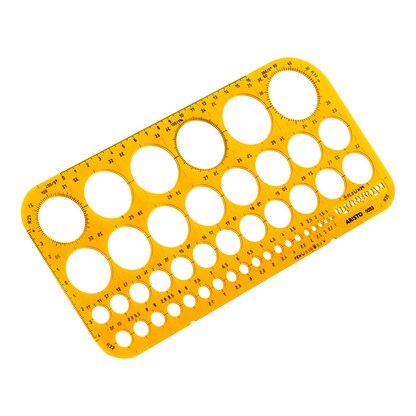 Artikelbild 3 für ARISTO Zeichenschablone orange, Artikelnummer 144026